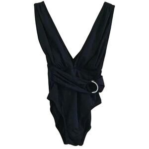 Michael Kors Plunge Wrap Front Bathing Suit